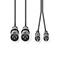 Nedis 2x XLR (m) - 2x RCA (m) stereo audiokabel - 1,5 meter