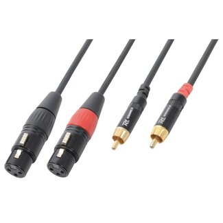 PD Connex PD Connex 2x XLR (v) - 2x RCA (m) stereo audiokabel - 1,5 meter