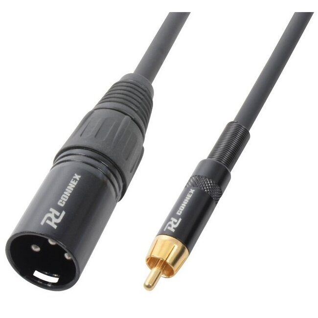 PD Connex 1x XLR (m) - 1x RCA (m) audiokabel - 3 meter