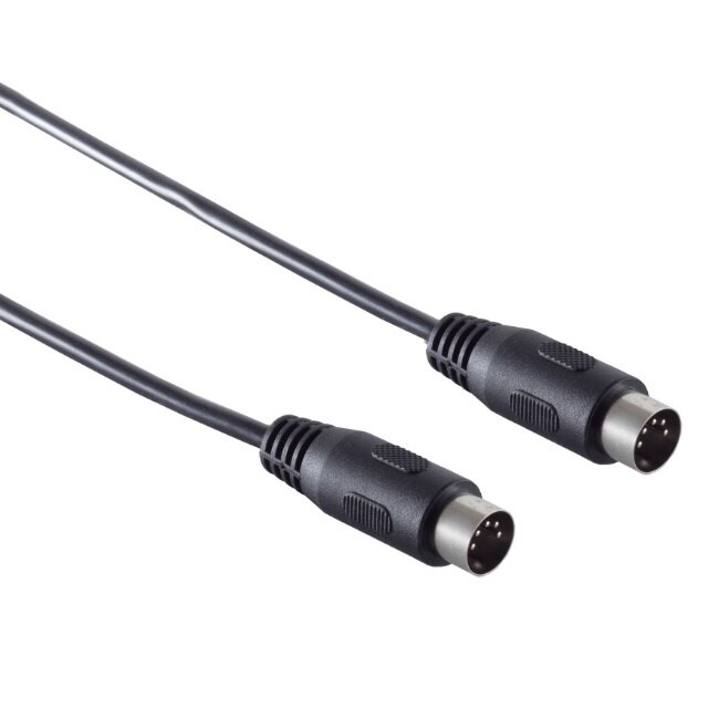 DIN 5-pins audiokabel / zwart - 5 meter