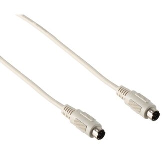 S-Impuls Mini DIN 6-pins PS/2 datakabel / beige - 1,8 meter