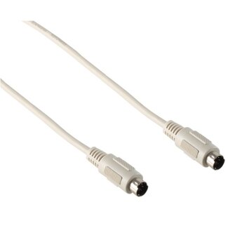 S-Impuls Mini DIN 6-pins PS/2 datakabel / beige - 3 meter