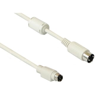 Good Connections PS/2 - DIN 5-pins toetsenbord kabel / beige - 1,5 meter