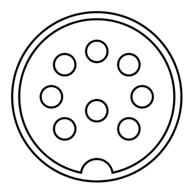Cavus RJ45 naar 8-pins DIN Powerlink PL8 kabel voor B&O / zwart - 1,8 meter
