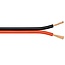 Luidspreker kabel (CCA) - 2x 0,75mm² / rood/zwart - 50 meter