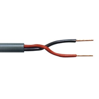 Tasker Tasker C275 flexibele OFC luidspreker kabel met dubbele mantel - 2x 1,50mm² / zwart - 100 meter