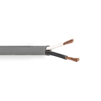 Nedis Nedis flexibele luidspreker kabel (CU koper) met mantel - 2x 2,50mm² / grijs - 100 meter