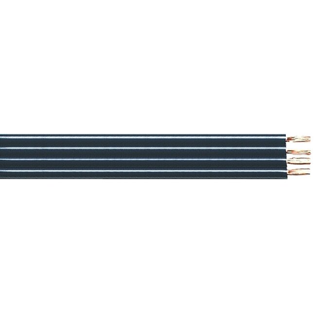 Bi-wire luidspreker kabel (CU koper) - 4x 0,75mm² / blauw - 100 meter