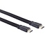 Platte HDMI kabel - versie 1.4 (4K 30Hz) / zwart - 2 meter