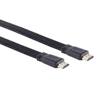 Nedis Platte HDMI kabel - versie 1.4 (4K 30Hz) / zwart - 10 meter