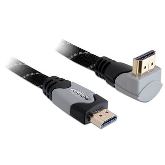 DeLOCK Premium HDMI kabel - 90° haaks naar boven - versie 1.4 (4K 30Hz) - 2 meter