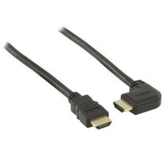 Valueline HDMI kabel - 90° haaks naar rechts - versie 1.4 (4K 30Hz) - 1 meter