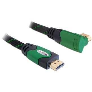 DeLOCK Premium HDMI kabel - 90° haaks naar rechts - versie 1.4 (4K 30Hz) - 1 meter