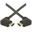 HDMI kabel - 90° haakse connectoren (links/rechts) - versie 1.4 (4K 30Hz) - 1 meter