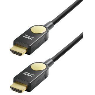 Transmedia HDMI kabel - 180° draaibare connectoren (links/rechts) - versie 1.4 (4K 30Hz) - 1 meter