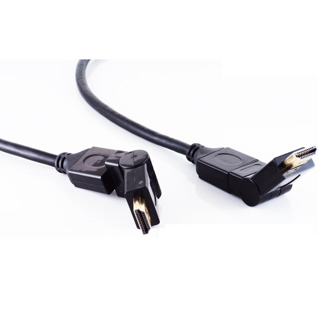 HDMI kabel - 360° roteerbare connectoren - versie 1.4 (4K 30Hz) - 5 meter