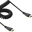 HDMI spiraalkabel - versie 1.4 (4K 30Hz) / zwart - 2 meter