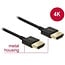 Dunne Premium HDMI kabel - versie 2.0 (4K 60Hz) / zwart - 2 meter