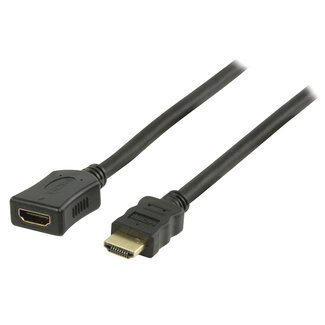 S-Impuls HDMI verlengkabel - versie 1.4 (4K 30Hz) / zwart - 0,25 meter