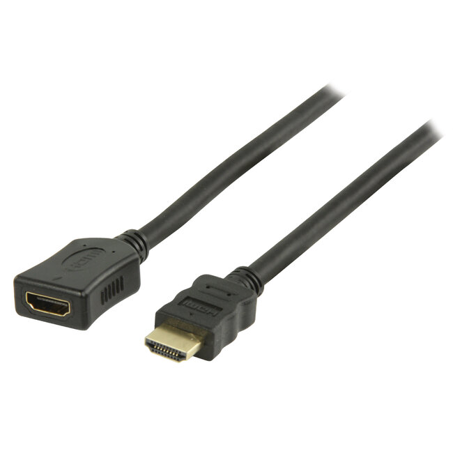 HDMI verlengkabel - versie 1.4 (4K 30Hz) / zwart - 0,50 meter