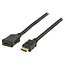 HDMI verlengkabel - versie 1.4 (4K 30Hz) / zwart - 3 meter