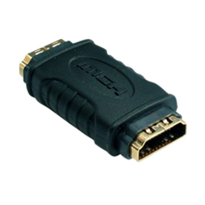 S-Conn HDMI-HDMI, f-f Zwart, Goud