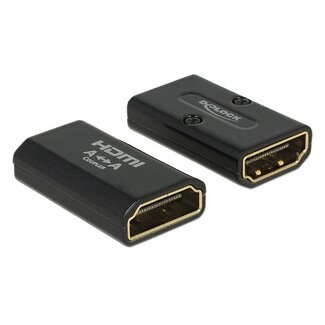DeLOCK Compact HDMI (v) - HDMI (v) koppelstuk / metalen behuizing - versie 1.4 (4K 30Hz)