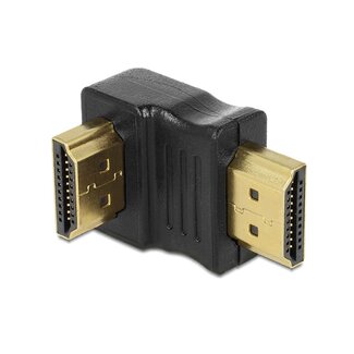 DeLOCK HDMI (m) - HDMI (m) koppelstuk - 90° haaks naar beneden - versie 1.3 (Full HD 1080p)