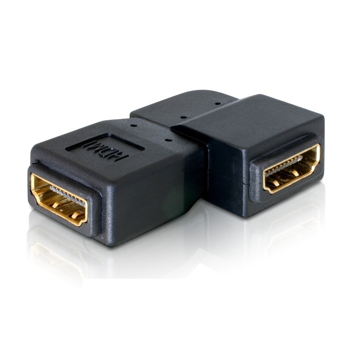 Delock - Adapter HDMI Buchse - HDMI Buchse 90° links