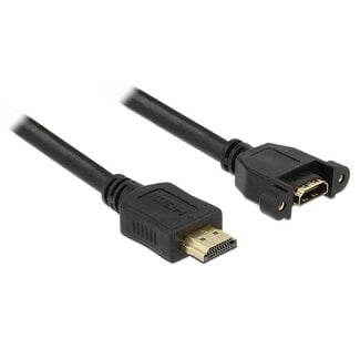 DeLOCK HDMI (m) - HDMI (v) inbouw adapter - versie 1.4 (4K 30Hz) - 1 meter