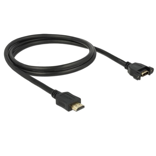 HDMI (m) - HDMI (v) inbouw adapter - versie 1.4 (4K 30Hz) - 1 meter
