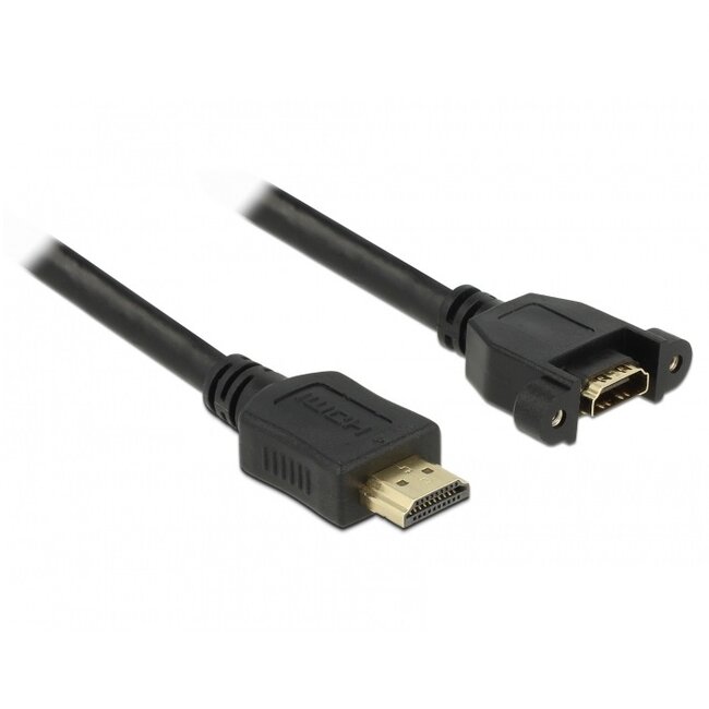 HDMI (m) - HDMI (v) inbouw adapter - versie 1.4 (4K 30Hz) - 2 meter
