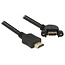 HDMI (m) - HDMI (v) haaks inbouw adapter - versie 1.4 (4K 30Hz) - 1 meter