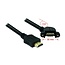 HDMI (m) - HDMI (v) haaks inbouw adapter - versie 1.4 (4K 30Hz) - 1 meter