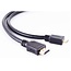 Mini HDMI - HDMI kabel - versie 1.4 (4K 30Hz) - verguld / zwart - 1 meter