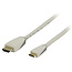 Bandridge Mini HDMI - HDMI kabel - versie 1.4 (4K 30Hz) / wit - 1 meter