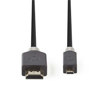 Nedis Nedis Micro HDMI - HDMI kabel - versie 1.4 (4K 30Hz) / zwart - 2 meter