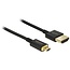 Dunne Premium Micro HDMI - HDMI kabel - versie 2.0 (4K 60Hz) / zwart - 1 meter