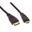 Micro HDMI (m) - Mini HDMI (m) kabel - versie 1.4 (4K 30Hz) - 1 meter