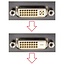 DVI-D Dual Link monitor kabel - 2x haaks - verguld / zwart - 3 meter