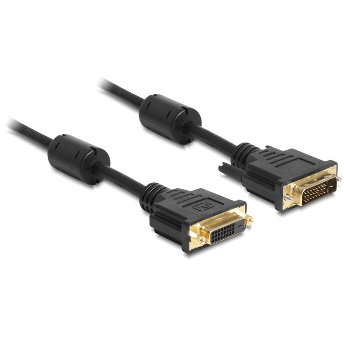 Delock - DVI-D Beeldscherm Verlengkabel - zwart - 2 meter