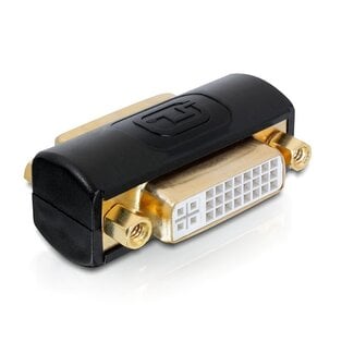 DeLOCK DVI-D / DVI-I Dual Link koppelstuk - compact - verguld / zwart