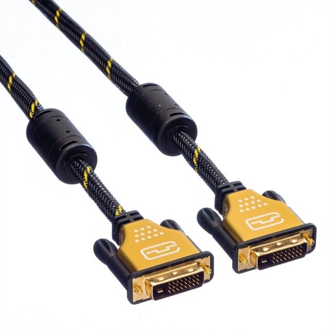 Roline DVI-D Dual Link monitor kabel / zwart - 2 meter