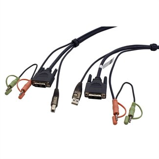 Aten Aten 2L-7D02U DVI-D Single Link KVM kabel met audio en USB - 1,8 meter