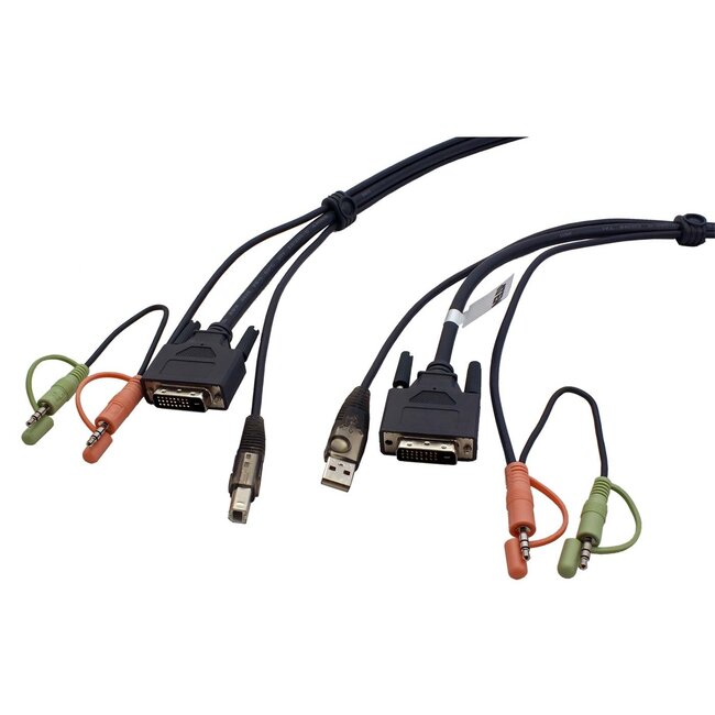 Aten 2L-7D03UD DVI-D Dual Link KVM kabel met audio en USB - 3 meter