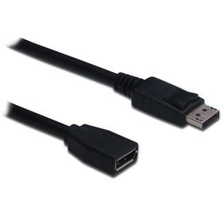 Assmann DisplayPort verlengkabel - versie 1.2 (4K 60Hz) / zwart - 2 meter