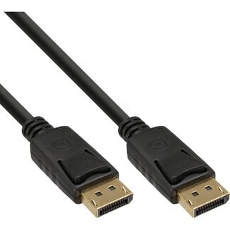 InLine Premium DisplayPort kabel - versie 1.2 (4K 60Hz) / zwart - 0,30 meter