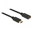 Premium DisplayPort verlengkabel - versie 1.2 (4K 60Hz) / zwart - 1 meter