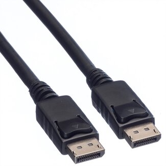 Value DisplayPort kabel - versie 1.2 (4K 60Hz) - halogeenvrij (LSZH) en UL gecertificeerd / zwart - 1 meter