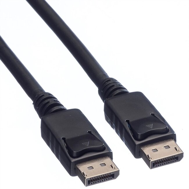 DisplayPort kabel - versie 1.2 (4K 60Hz) - halogeenvrij (LSZH) en UL gecertificeerd / zwart - 2 meter